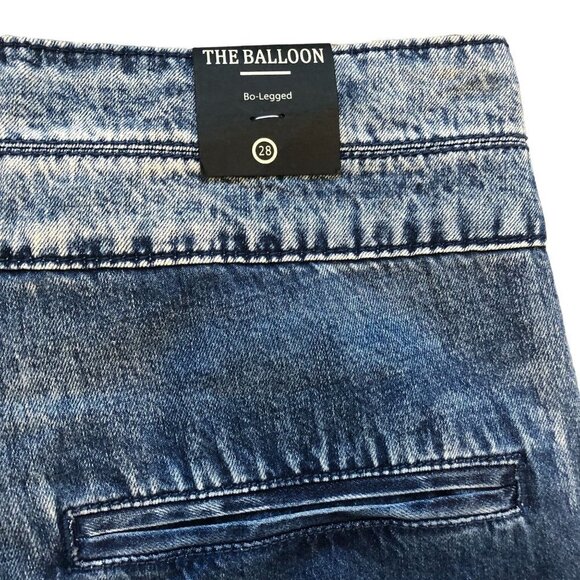 Blanknyc Blank NYC The Balloon Jean Dark Wash Ombre 28" Y2K High Rise Relaxed - Picture 9 of 9